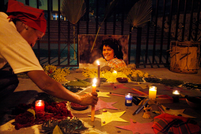 Memorializing the life of Honduran indigenous activist Berta CĂĄceres.